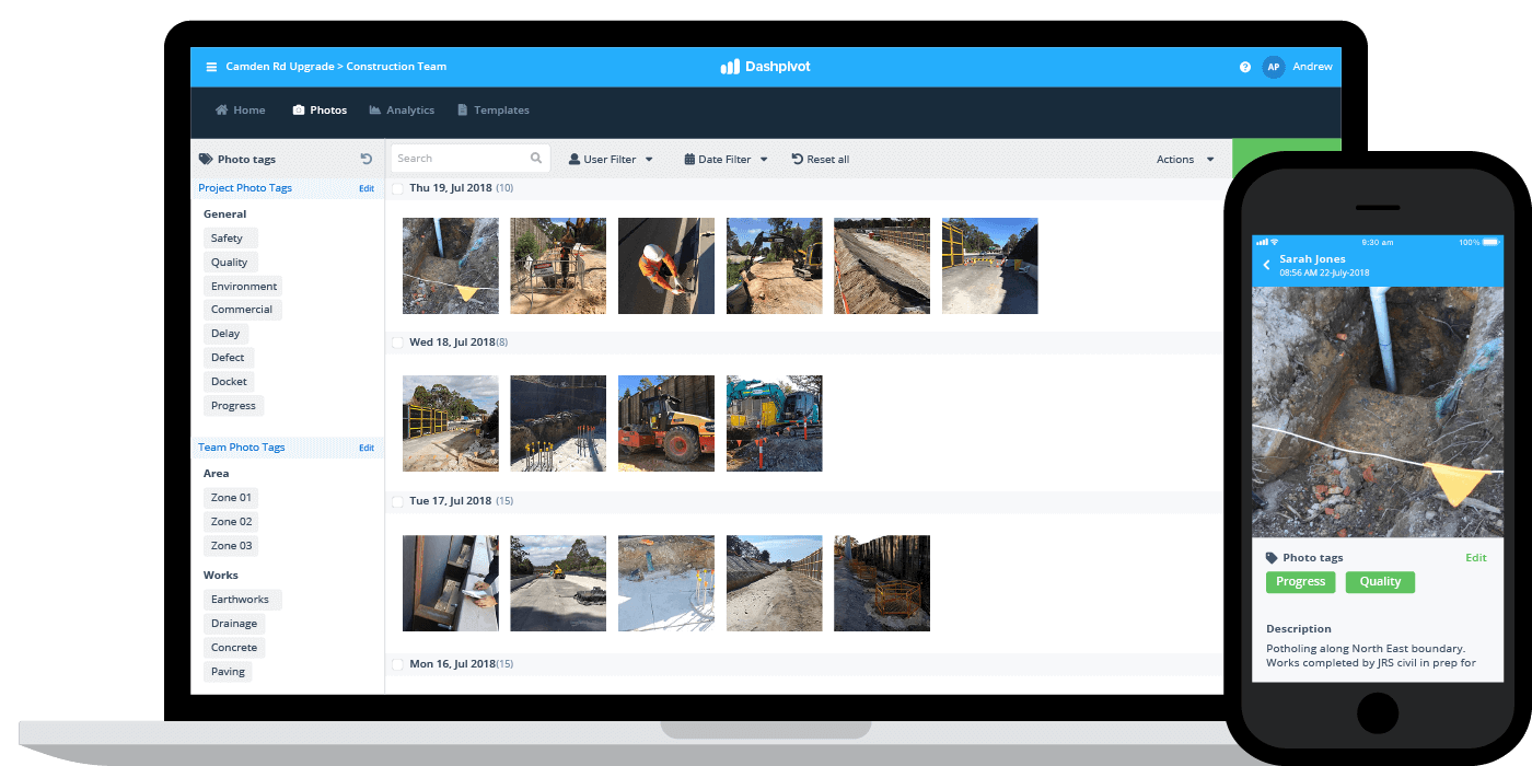 Construction project management software