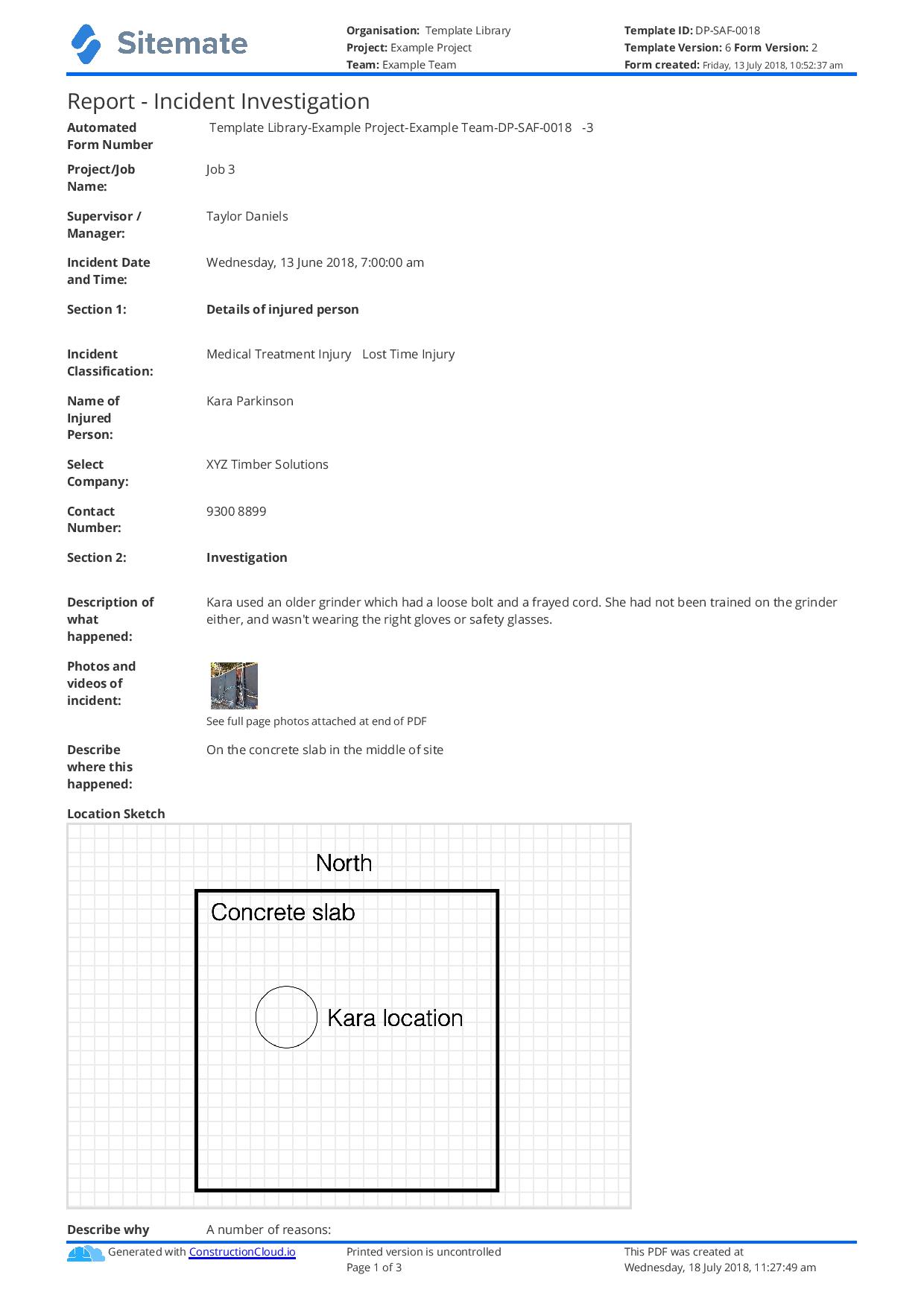 Incident Investigation Report template (Better than word and PDF) Intended For Hr Investigation Report Template