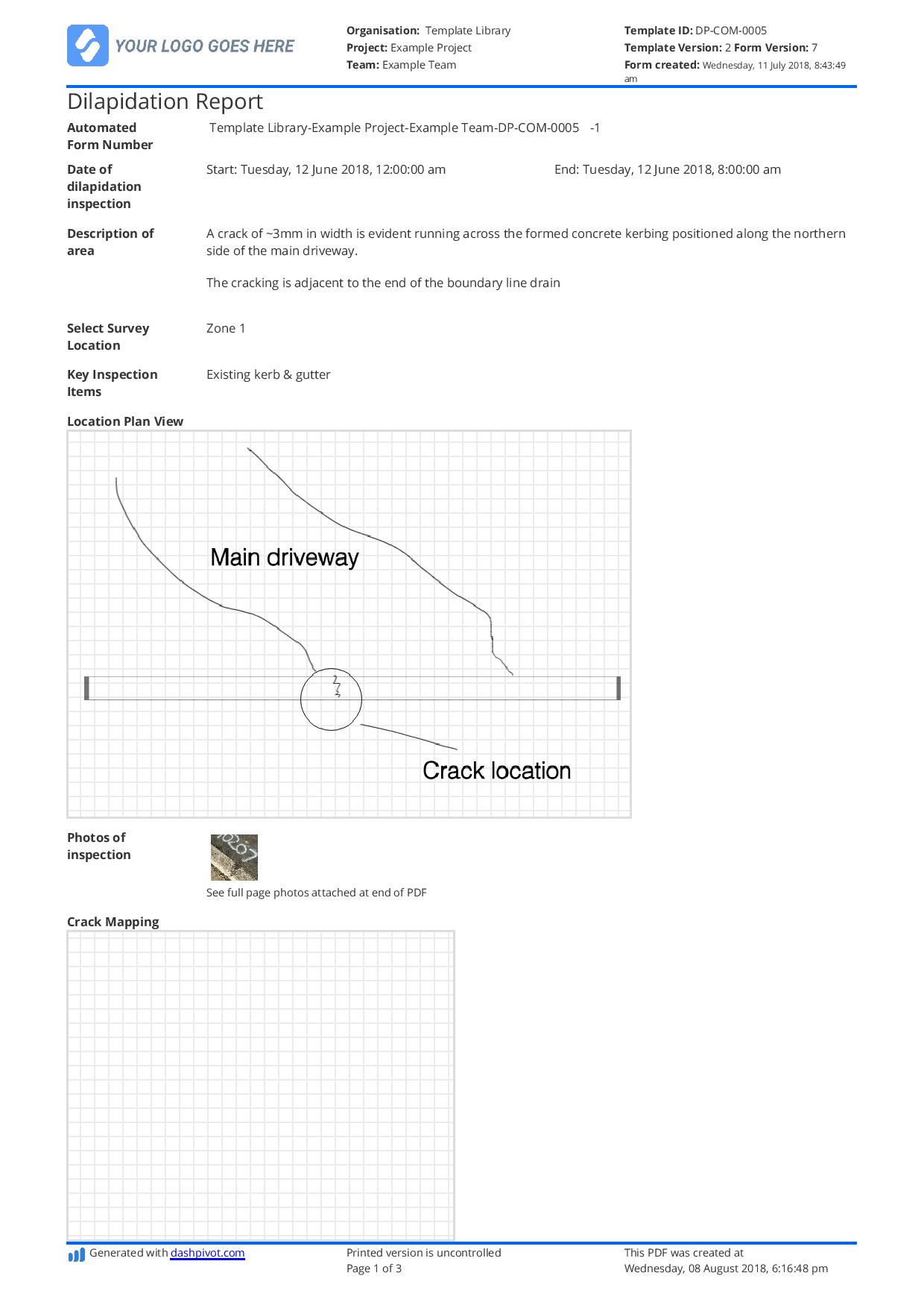 Free Dilapidation Report Template Better Than Word Or Excel