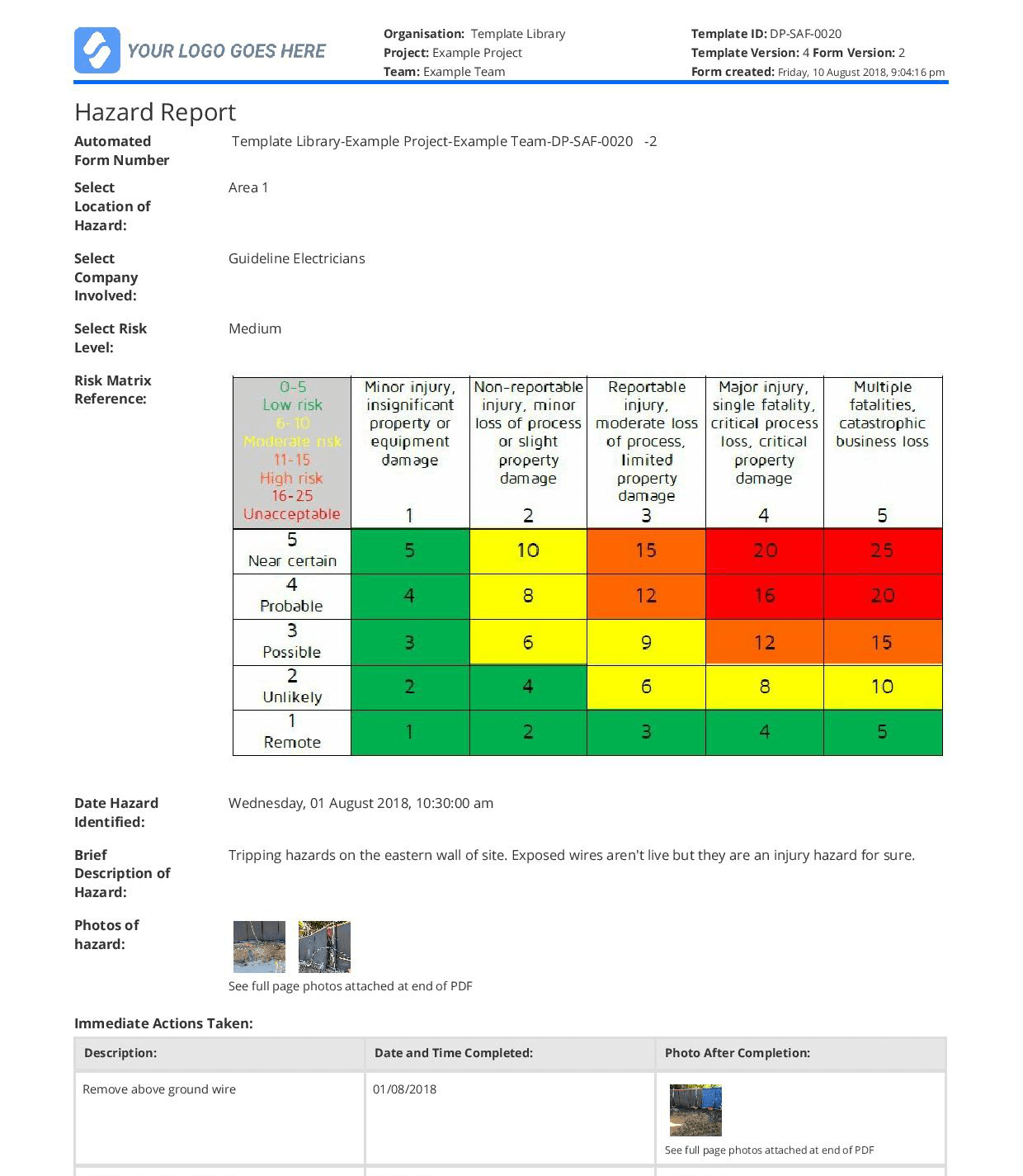 Hazard identification Hazard identification