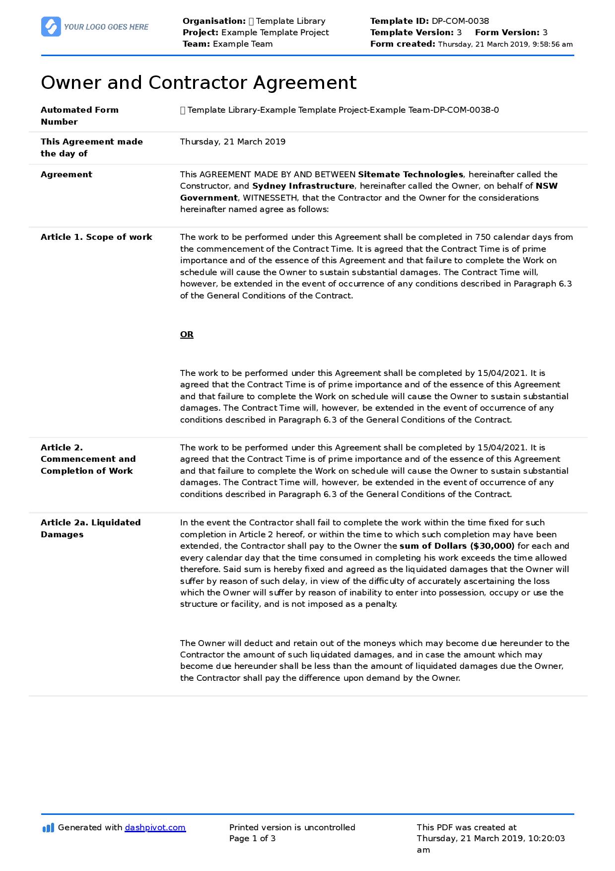 Examples Of Simple Contracts