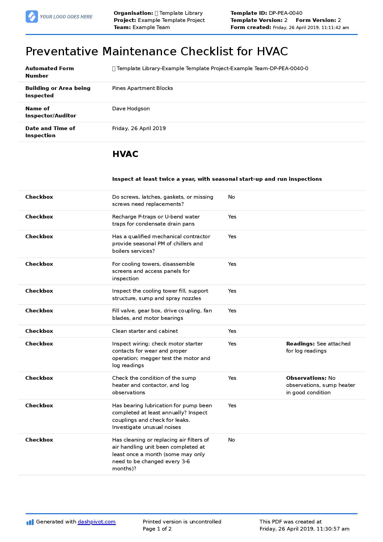 Air Conditioning Maintenance Method Statement ZariahtinPatton