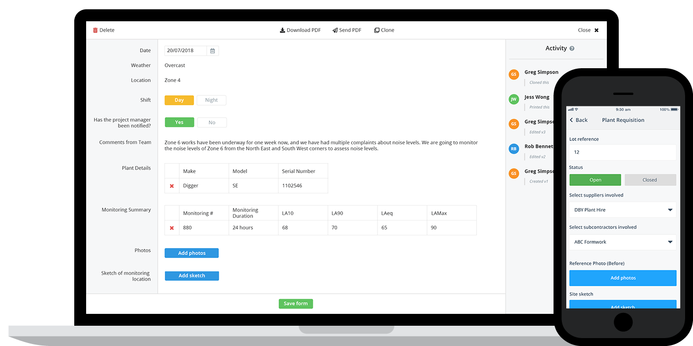 Asset lists and asset registers