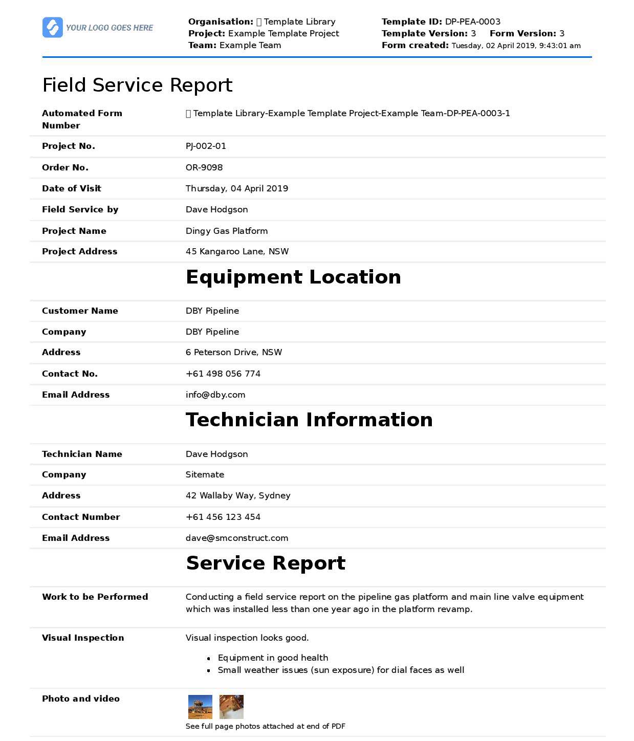 Field-service-report-software Field service report software