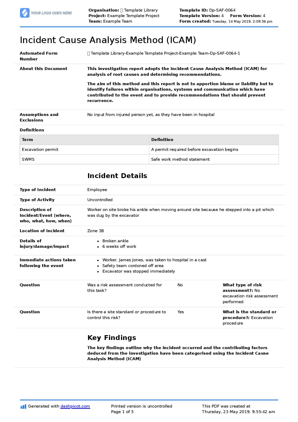 Root Cause Analysis Examples For Safety Quality And More