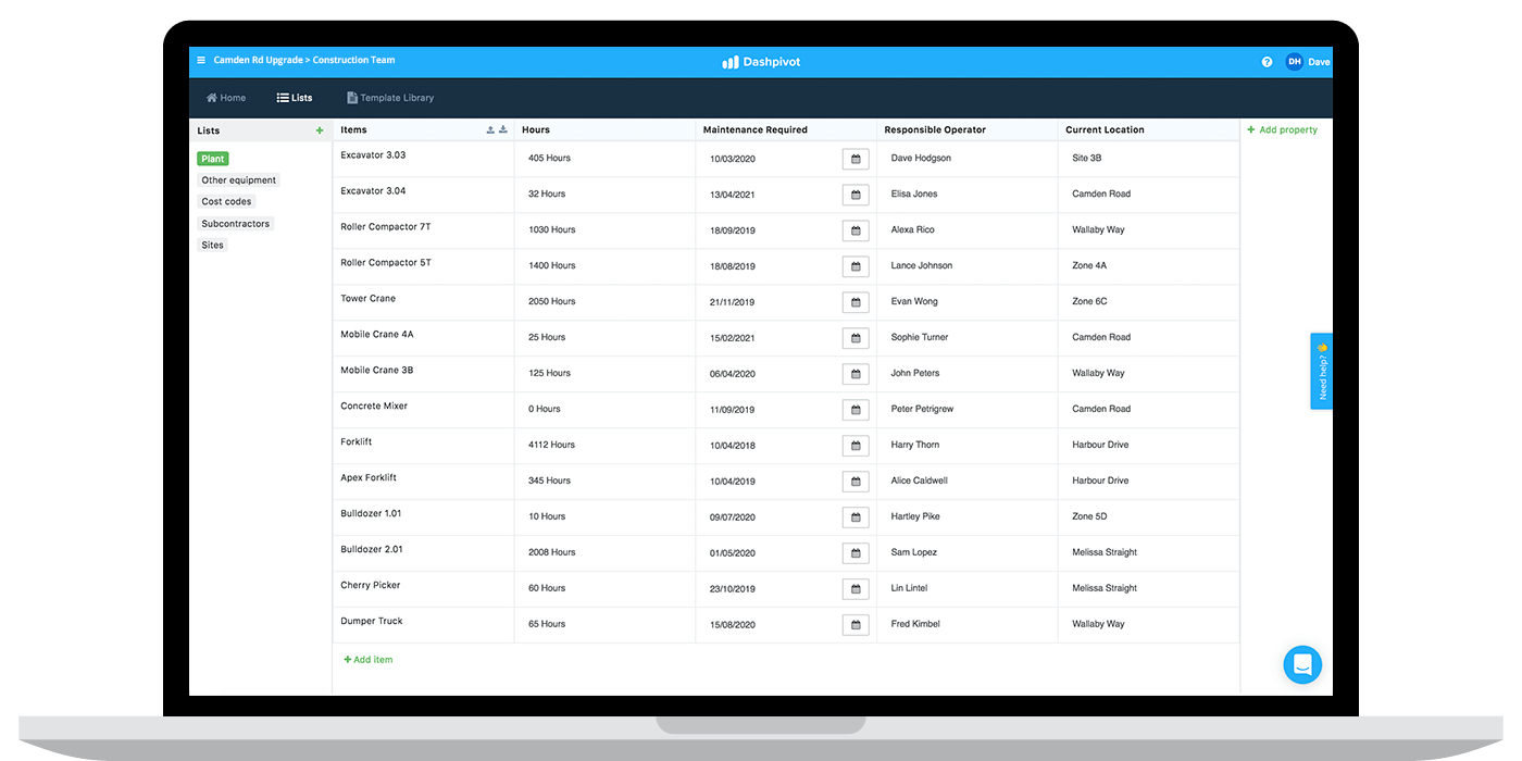Tool tracking software