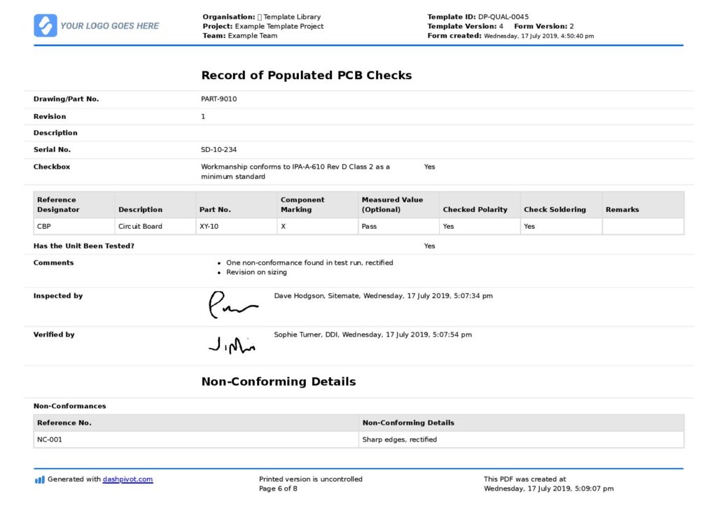 Project management issue log Project management issue log