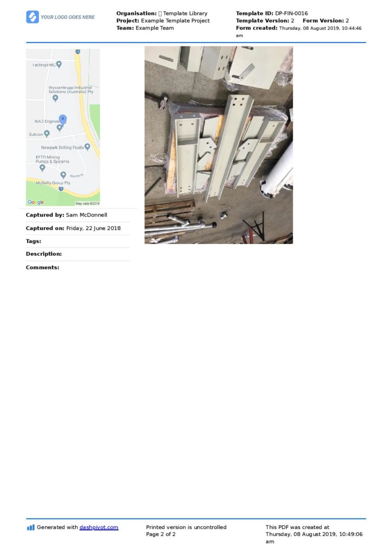 Delivery Docket template [Better than word, excel, PDF] Free to use