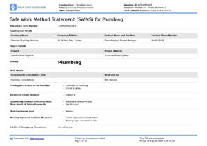 Safe Work Method Statement templates: Free SWMS template