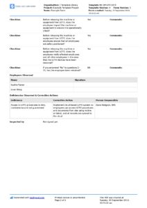 Lockout Tagout Periodic Inspection Form (Annual, monthly etc.)