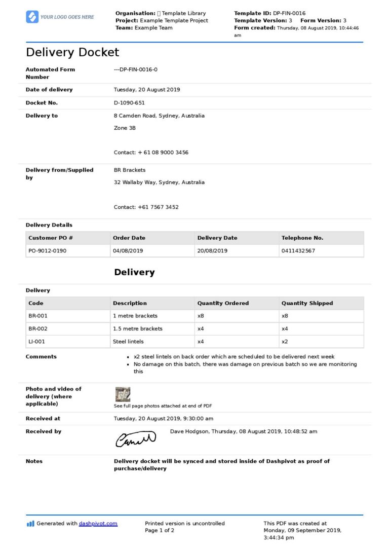Delivery docket What to know and how to better manage dockets