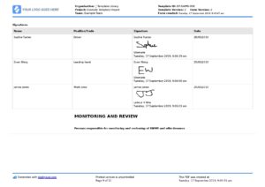 Plumbing Swms Example Pipe Laying Safe Work Method Statement (SWMS)