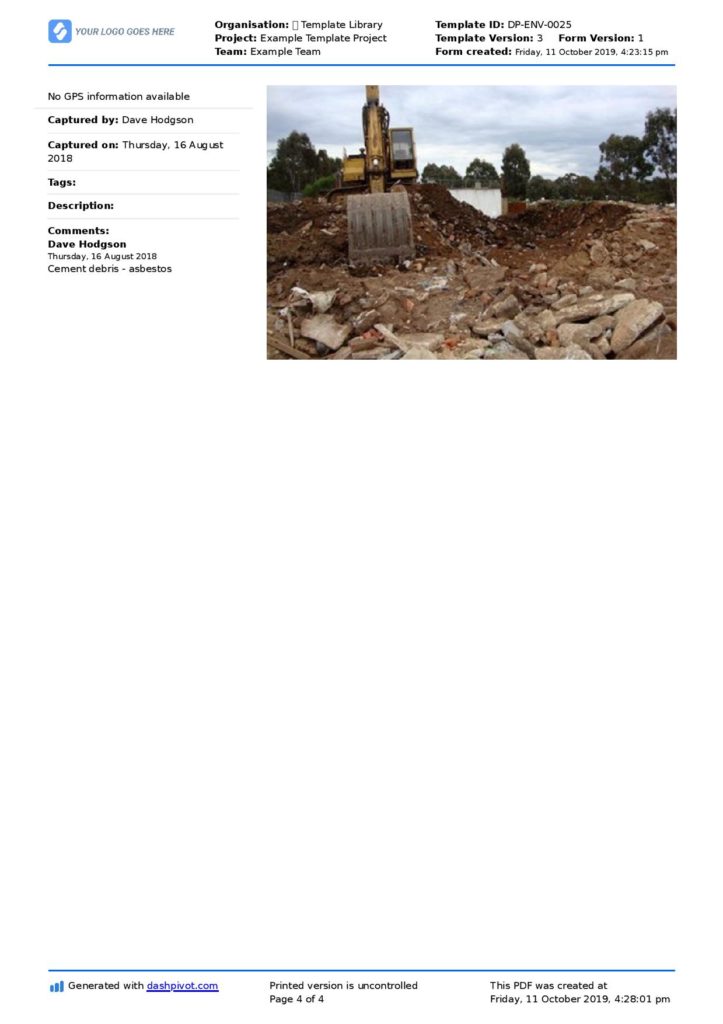 Landfill checklist Landfill checklist