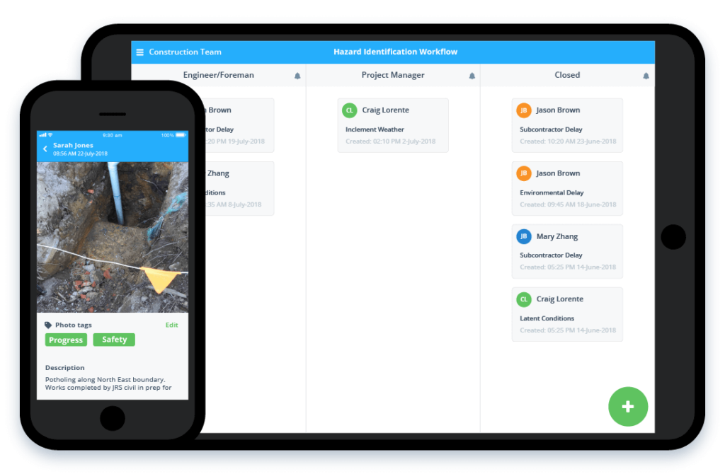 Hazard reporting app