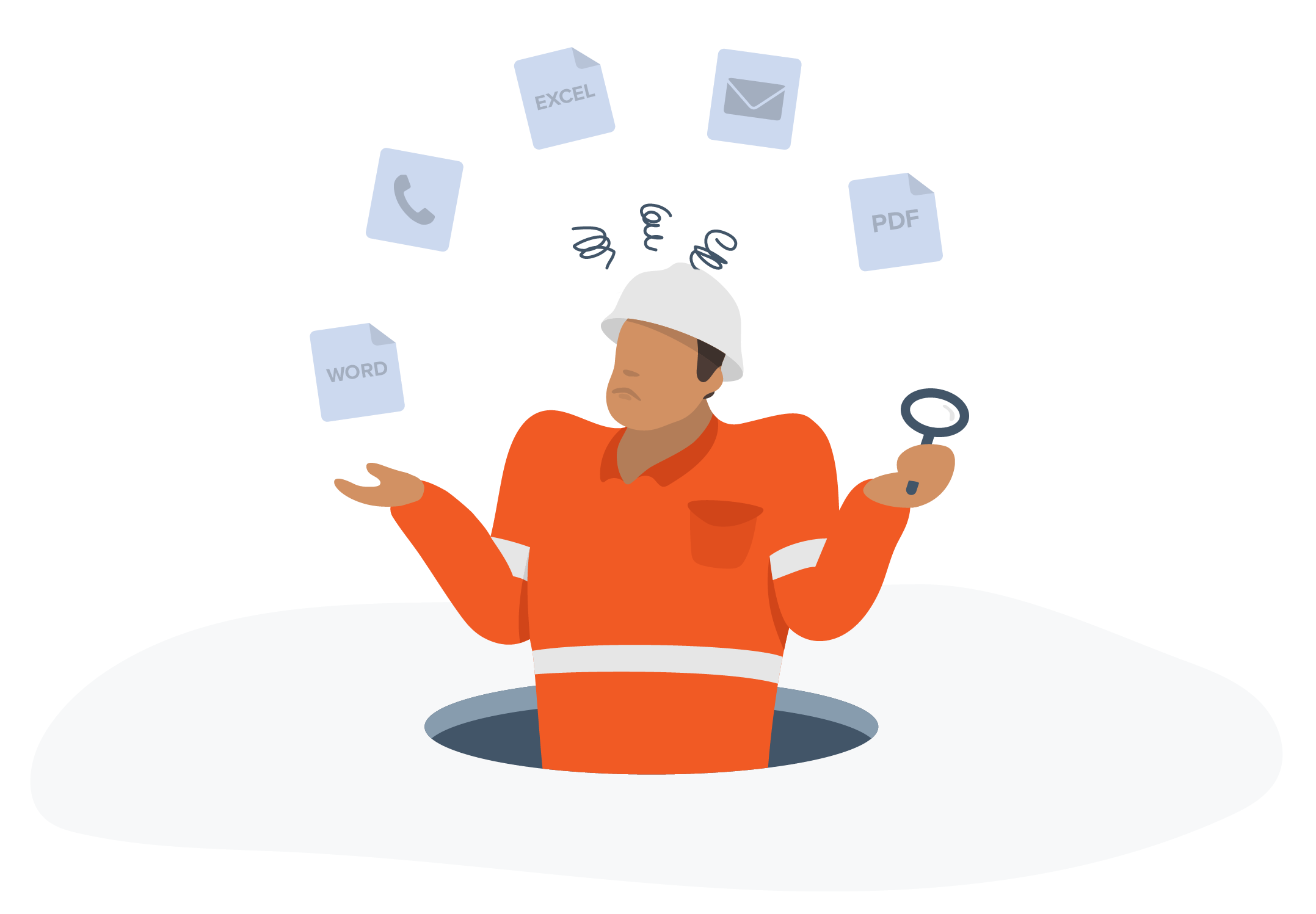 Information double handling Information double handling