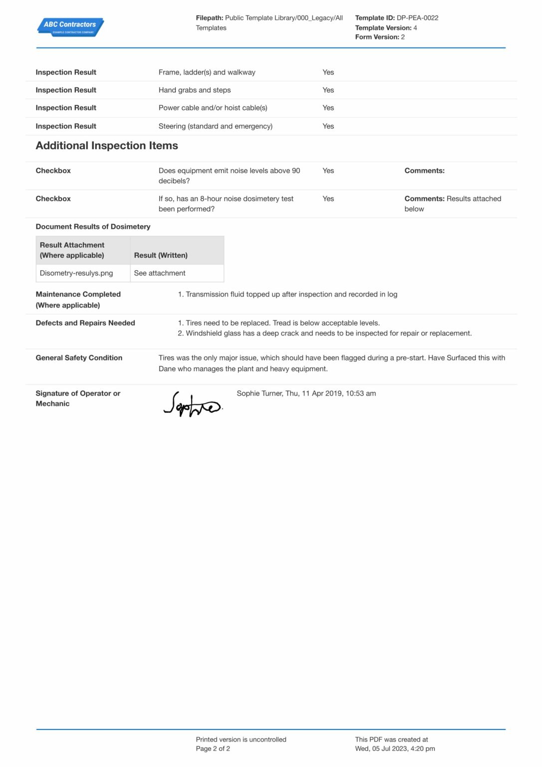 OSHA Heavy Equipment Inspection Requirements