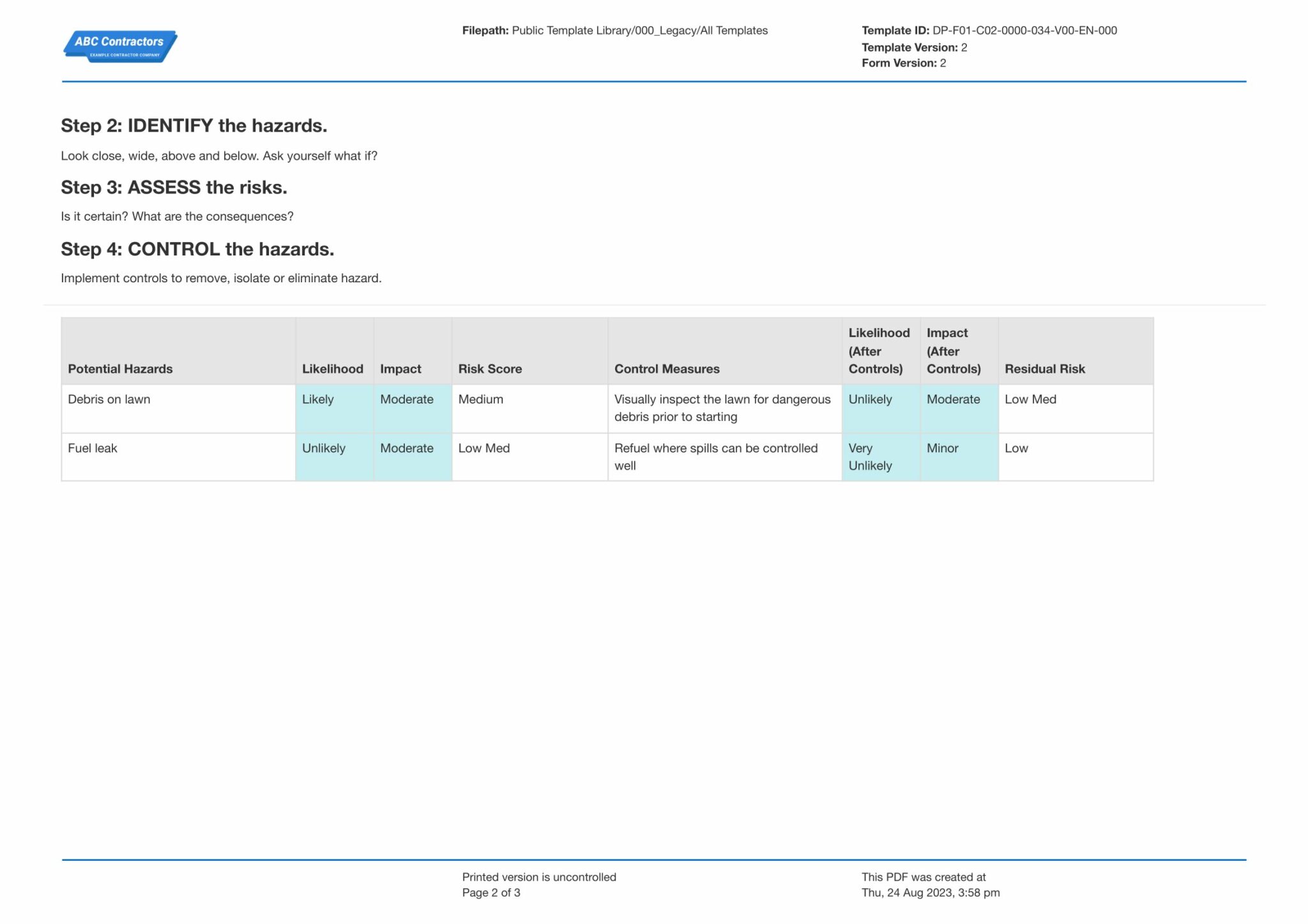 Field Level Hazard Assessment Example What Do You Need To Do field-level-hazard-assessment-example-what-do-you-need-to-do