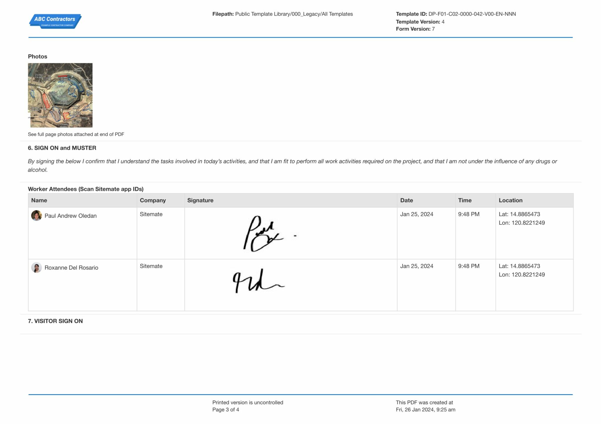 PreJob Brief Example