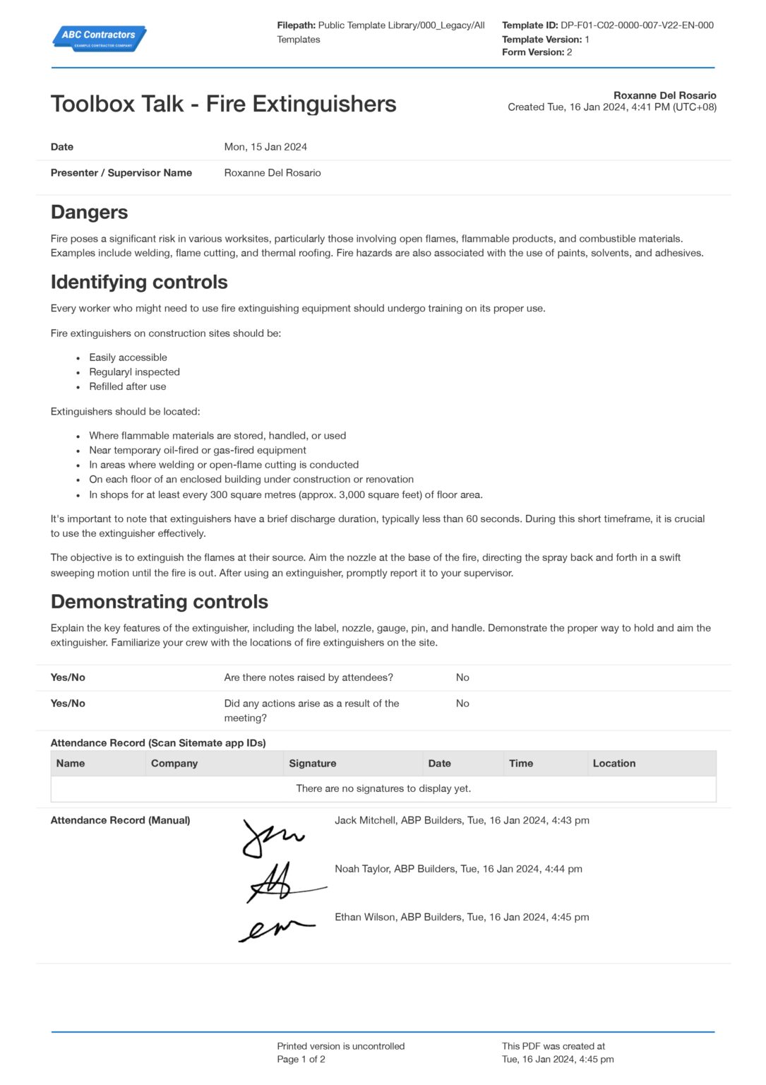What is the OSHA Standard for Fire Extinguishers?
