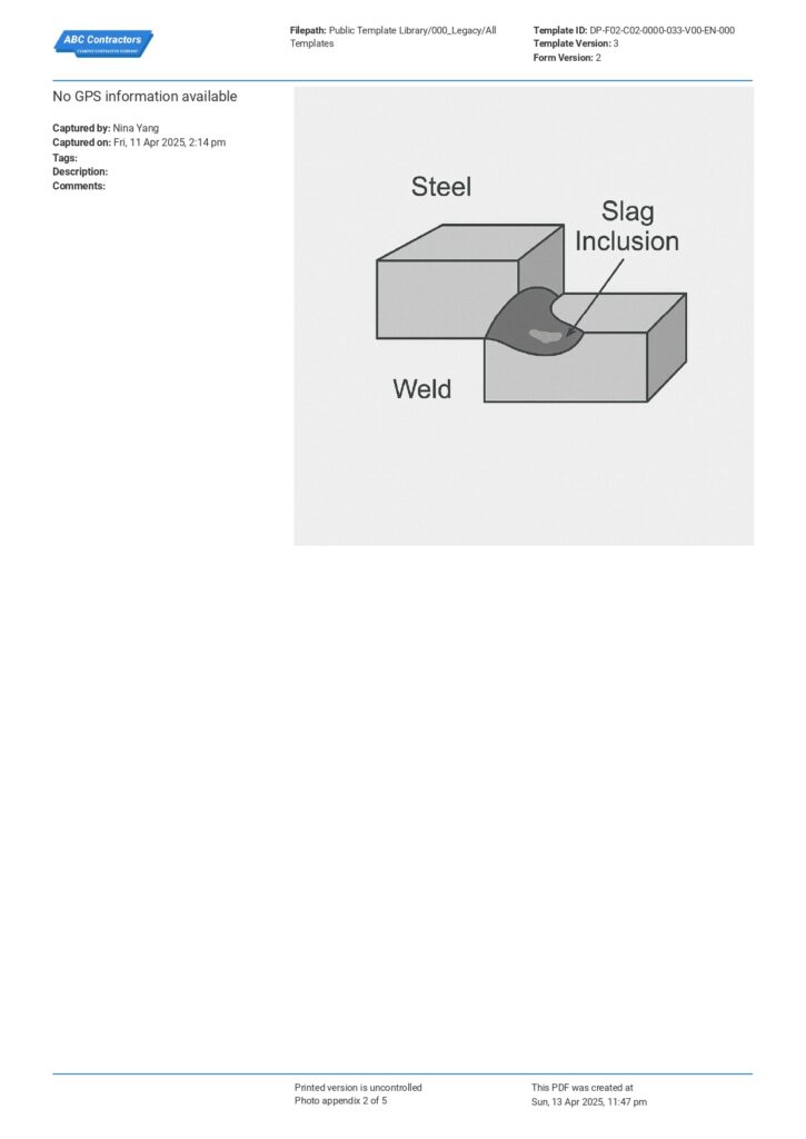 Non Destructive Testing Report Non Destructive Testing Report