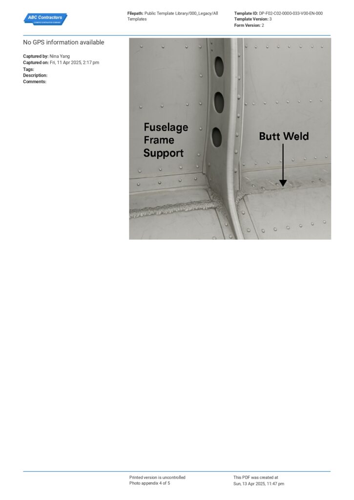 Non Destructive Testing Report Non Destructive Testing Report