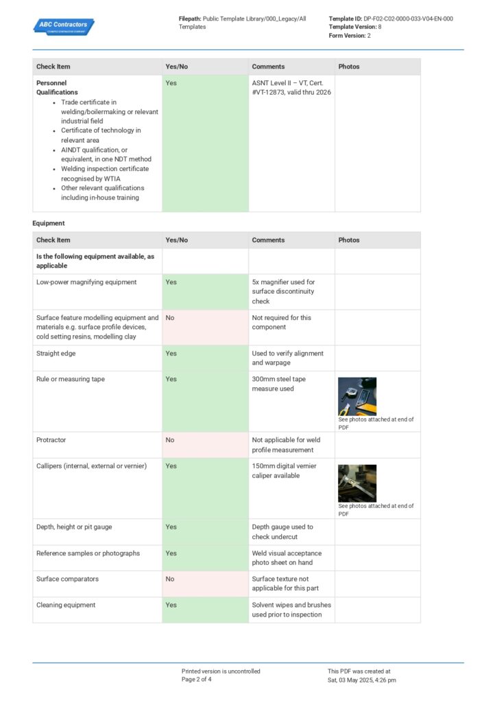 Visual Inspection Checklist_v4