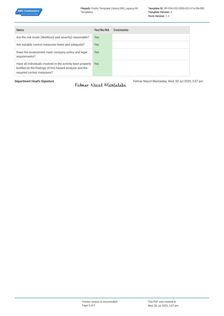 Demolition Risk Assessment