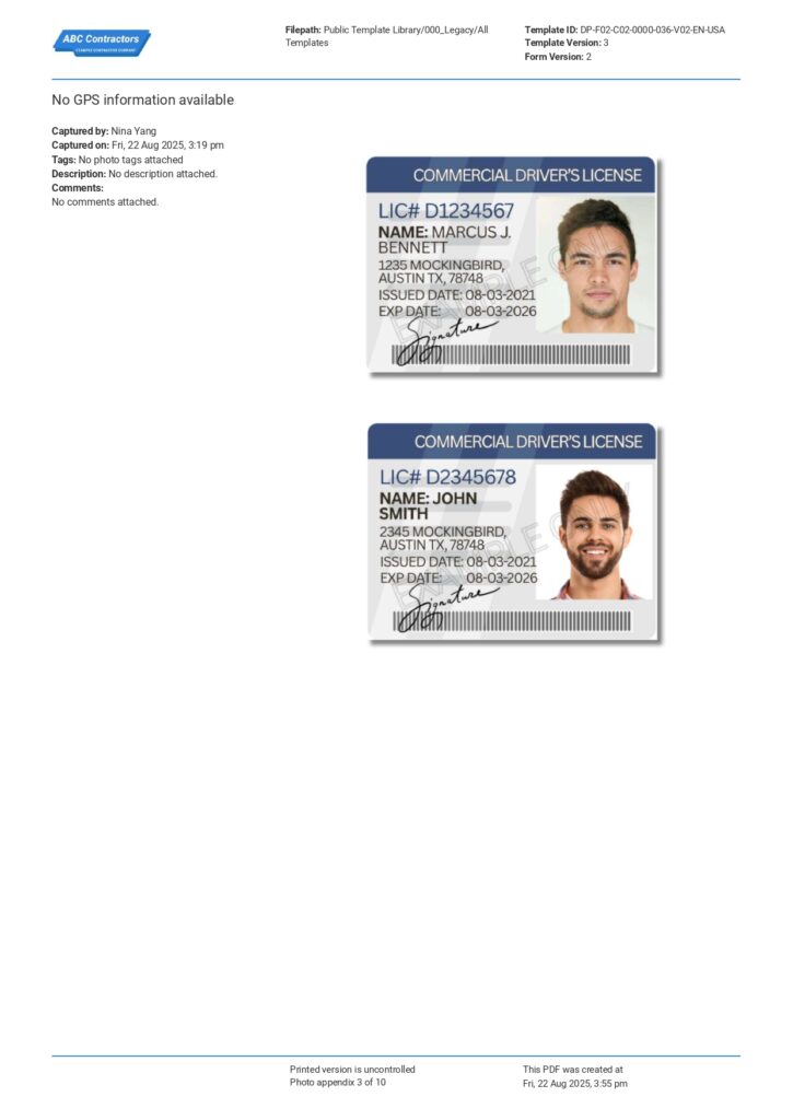 DOT Compliance Audit Checklist