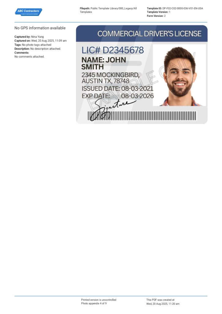 DOT Compliance Checklist