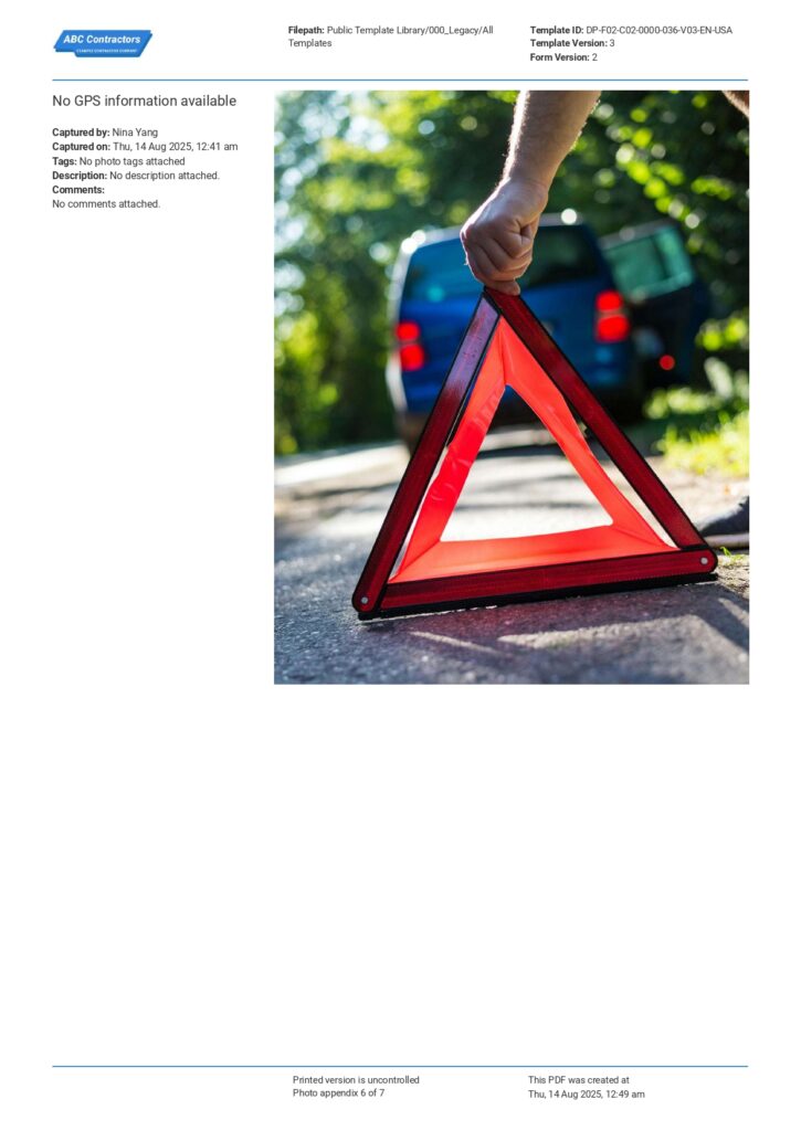 DOT Vehicle Inspection Checklist