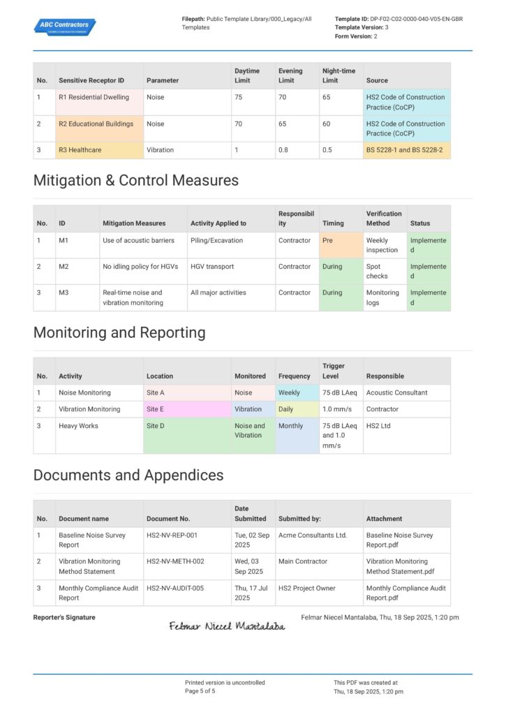 HS2 Construction Noise and Vibration Methodology Report