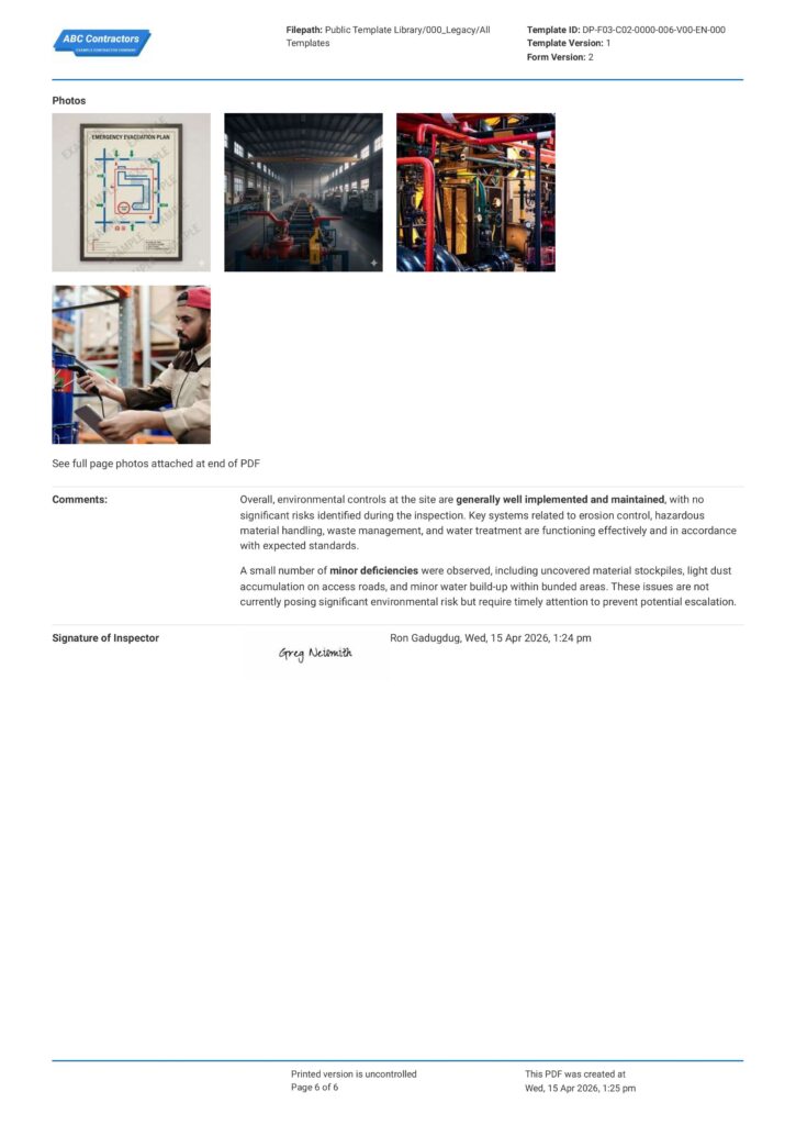 Environmental Risk Assessment6