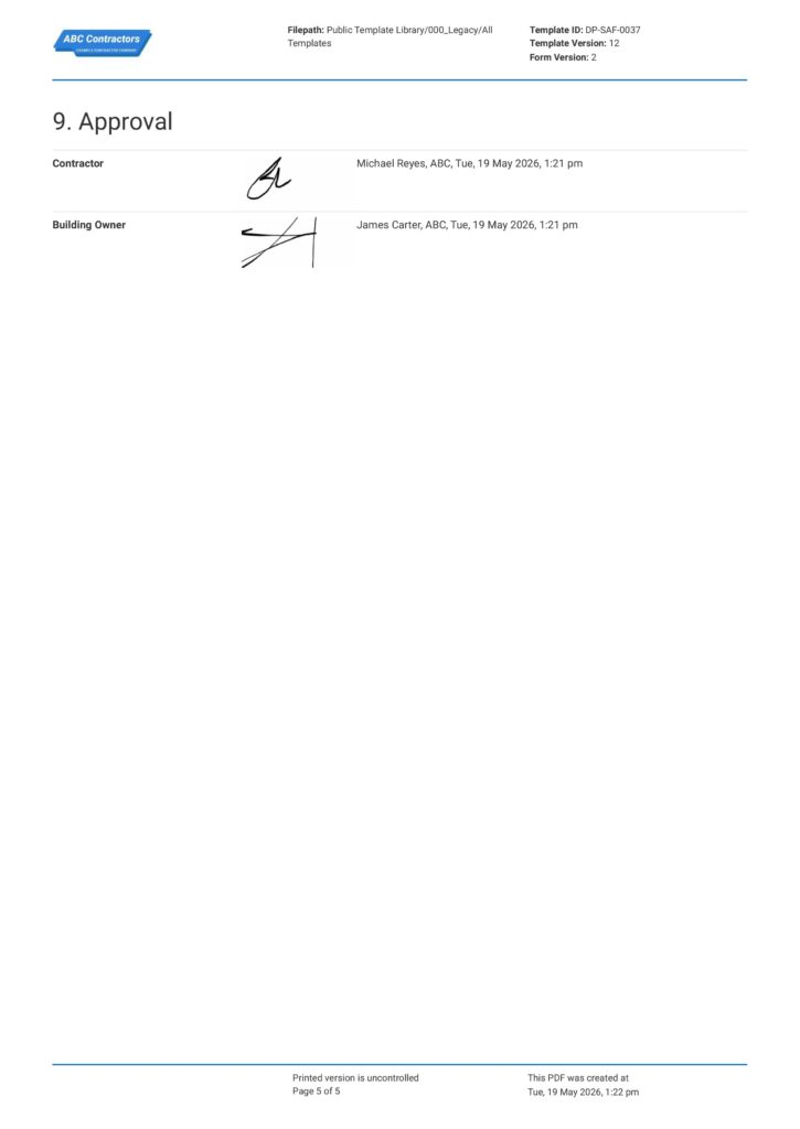 Asbestos Management Plan