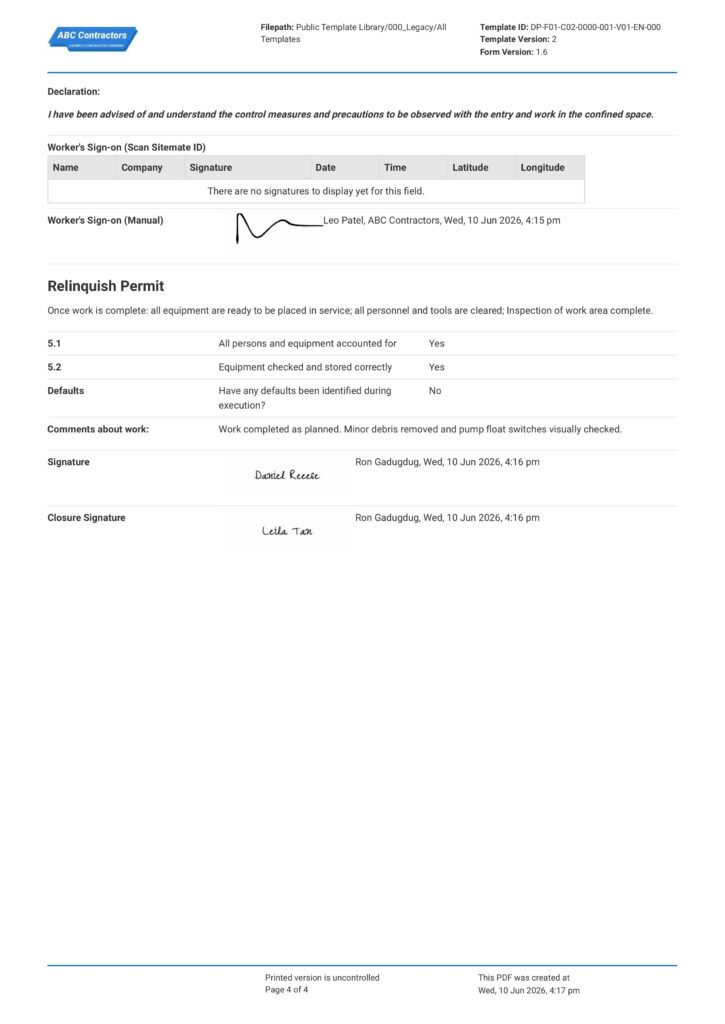 Confined Space Permit4