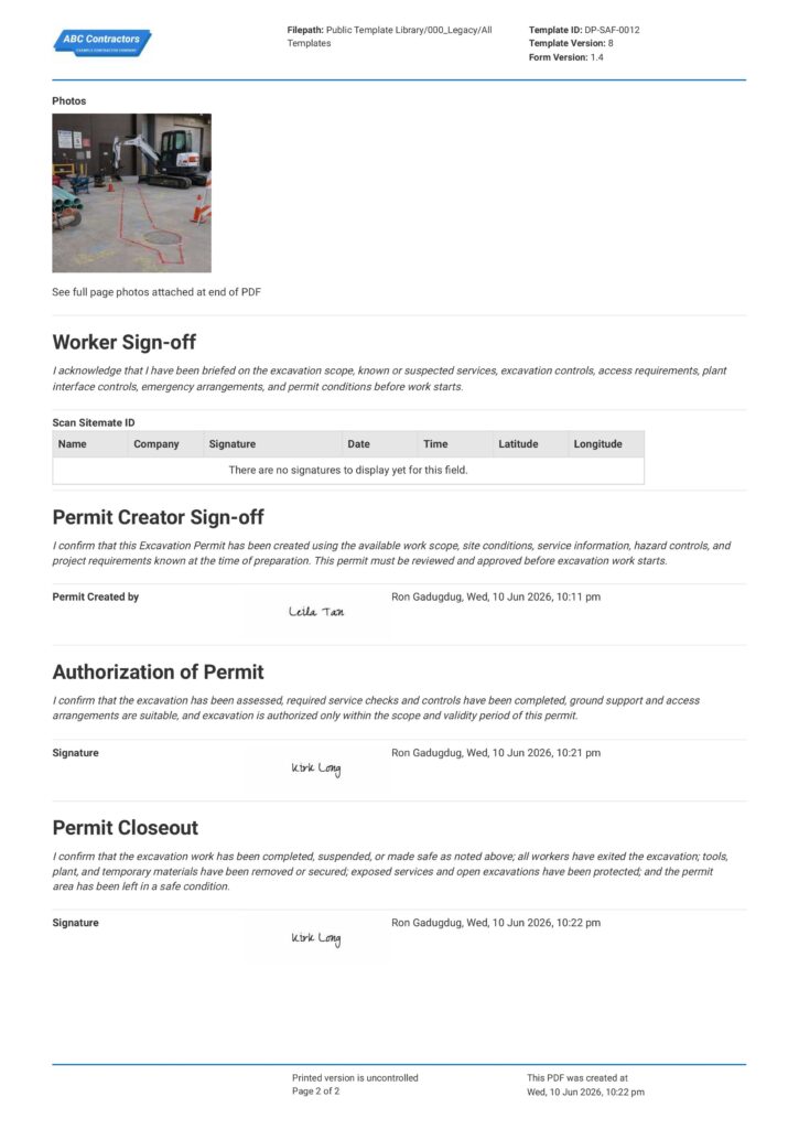 Excavation Permit2