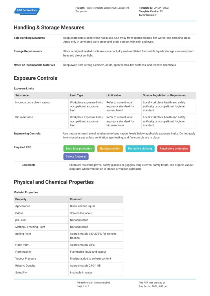 Material Safety Data Sheet3
