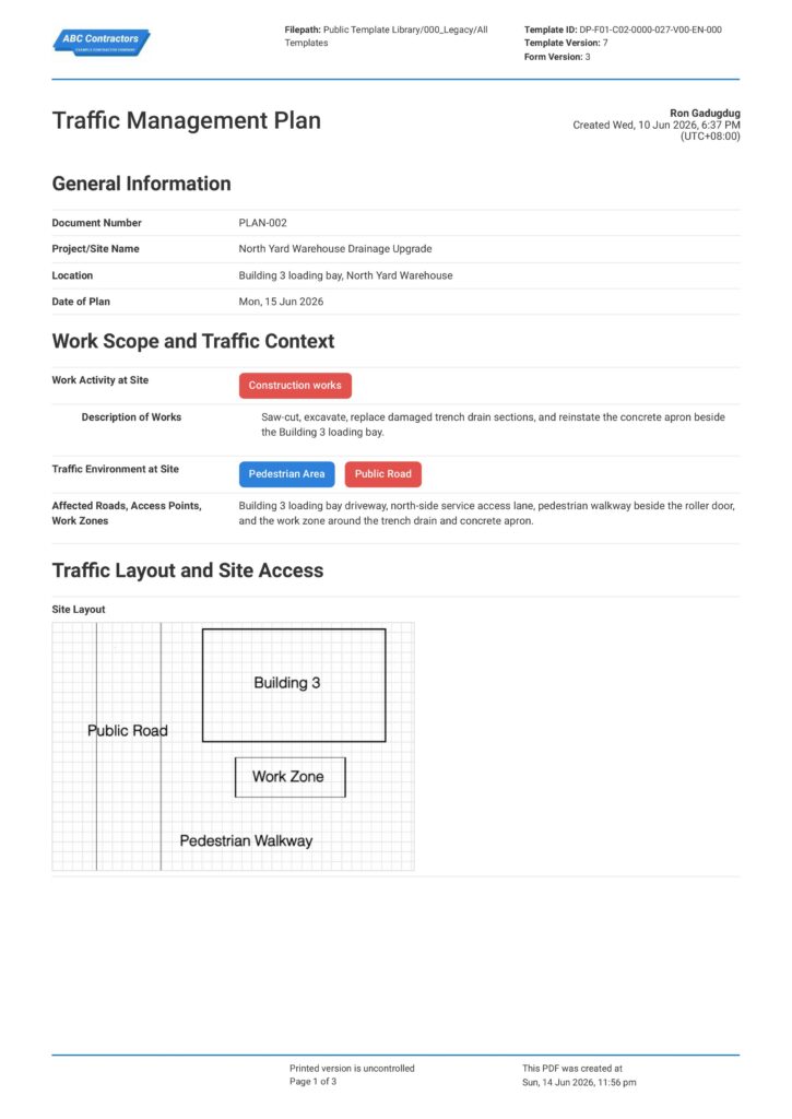 Traffic Management Plan1