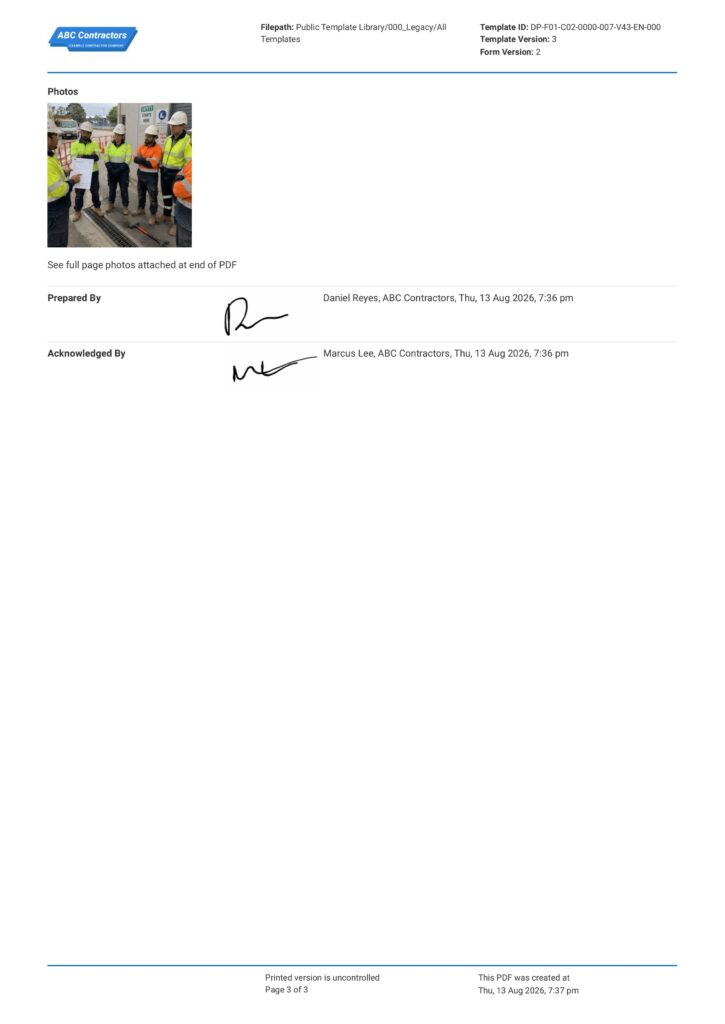 Pre Task Plan Toolbox Talk3