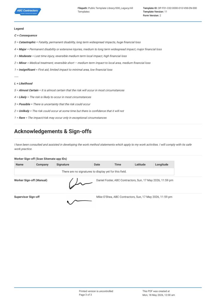 Risk Assessment Method Statement3