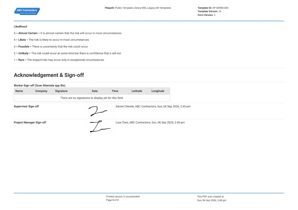 Demolition Safe Work Method Statement (SWMS)8
